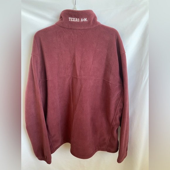 Columbia Jacket Men's XXL Maroon Texas A&M Full Zip Long Sleeve Fleece Aggie - Picture 6 of 9